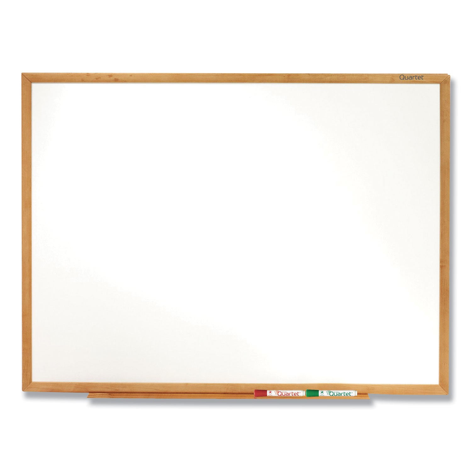 Classic Series Total Erase Dry Erase Boards, 36 x 24, White Surface, Oak Fiberboard Frame - 