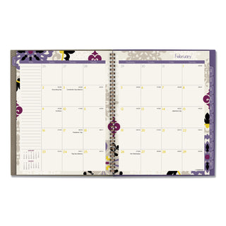 Vienna Weekly/Monthly Appointment Book, Vienna Geometric Artwork, 11 x 8.5, Purple/Tan Cover, 12-Month (Jan to Dec): 2024 - 3
