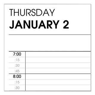 Two-Person Group Daily Appointment Book, 11 x 8, Black Cover, 12-Month (Jan to Dec): 2024