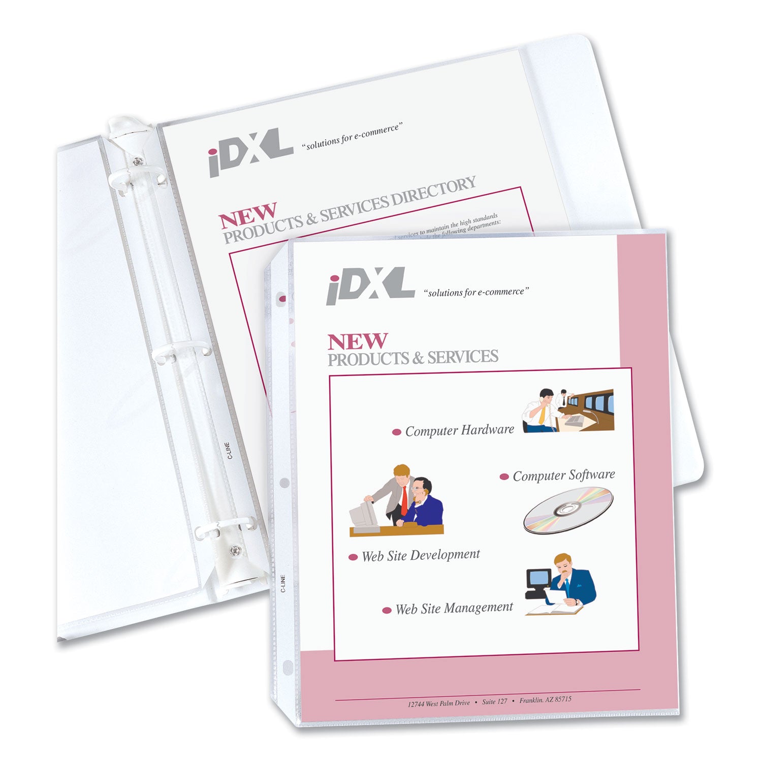 heavyweight-polypropylene-sheet-protectors-non-glare-2-11-x-85-100-box_cli62028 - 1