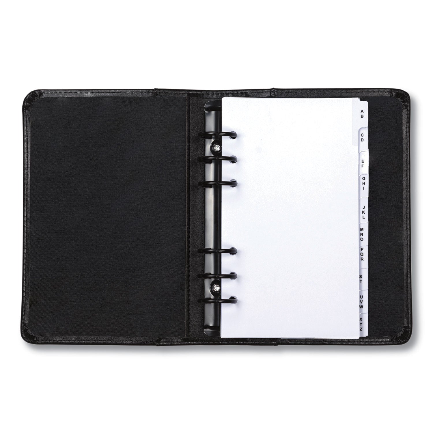 Regal Leather Business Card Binder, Holds 120 2 x 3.5 Cards, 5.75 x 7.75, Black - 