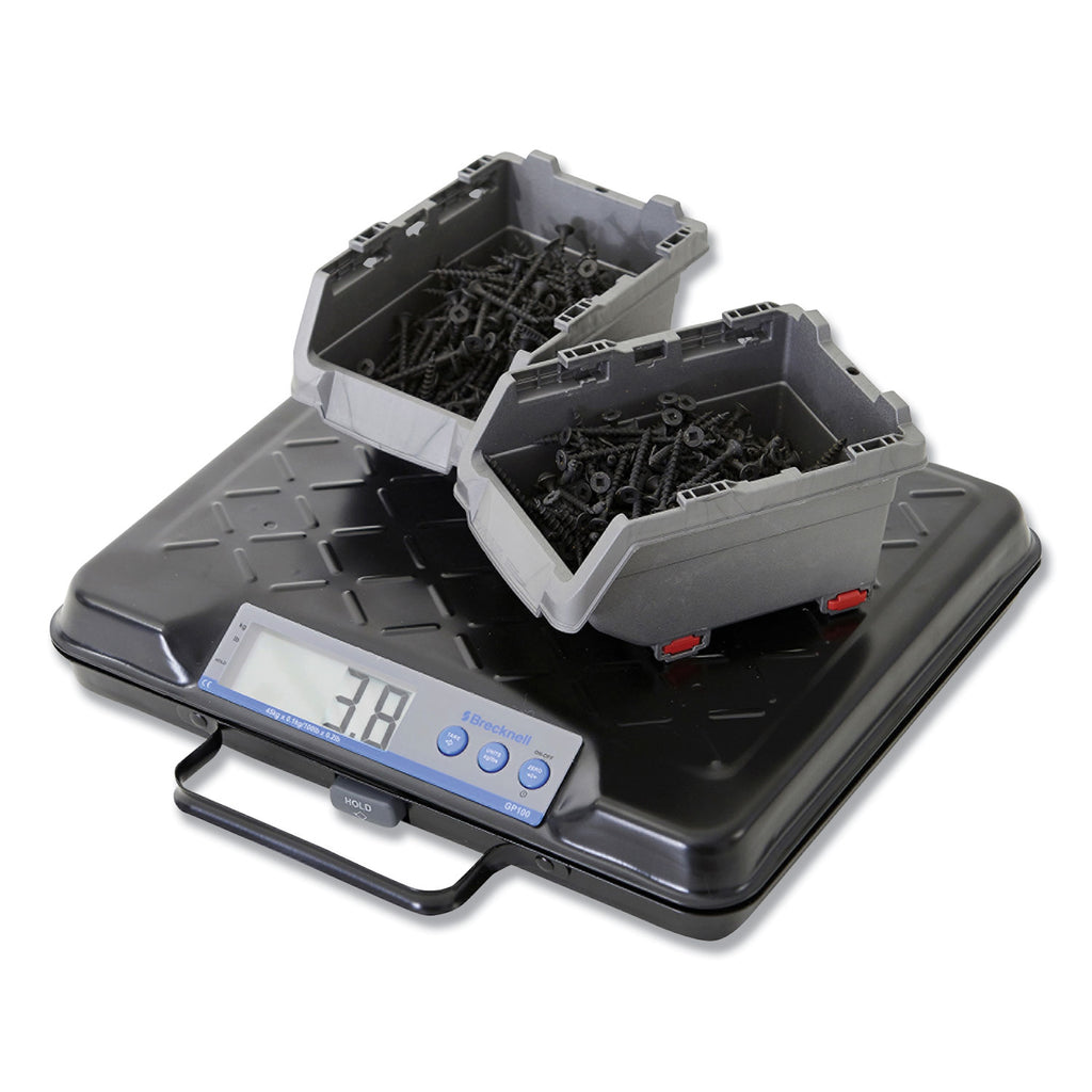 Portable Electronic Utility Bench Scale, 100 lb Capacity, 12.5 x 10.95 x 2.2 Platform - 