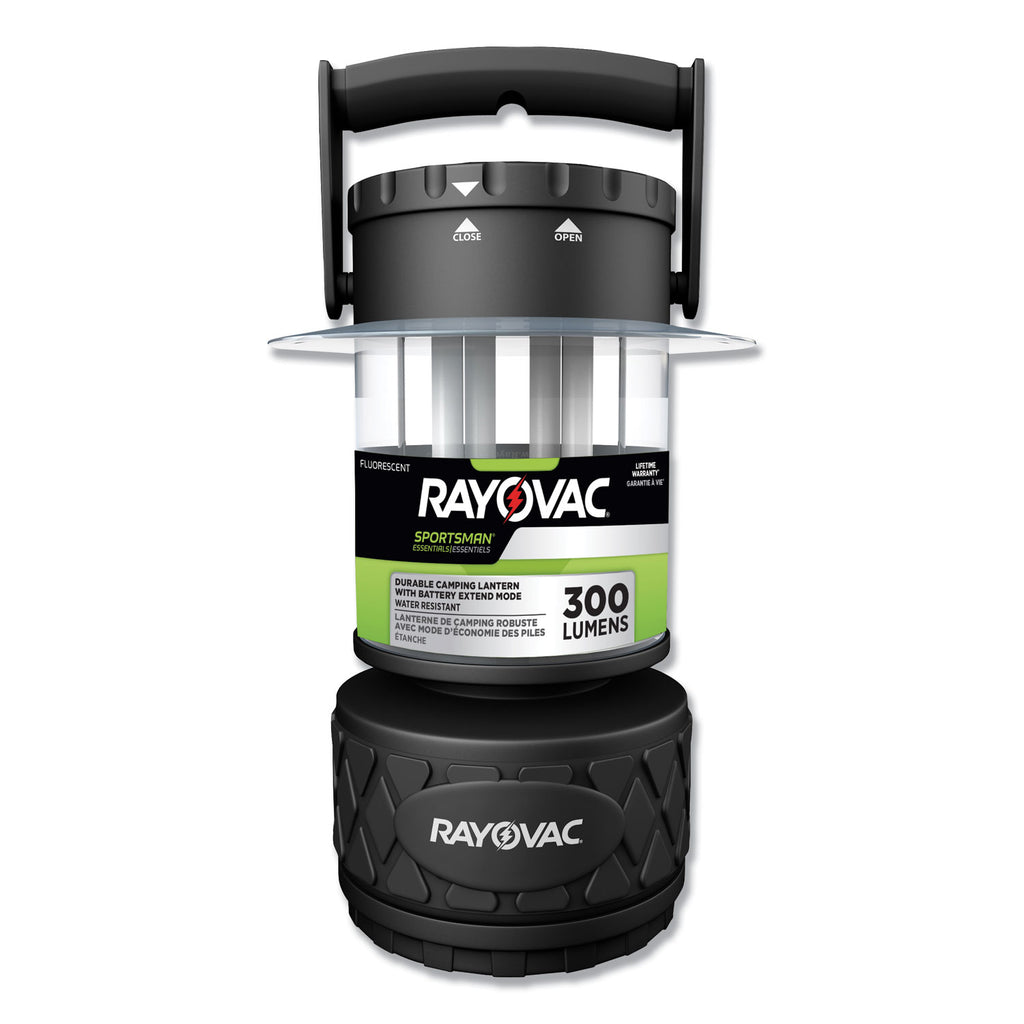 Sportsman Fluorescent Lantern, 8 D Batteries (Sold Separately), Black - 