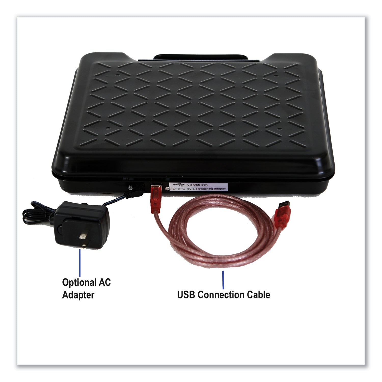 Portable Electronic Utility Bench Scale, 250 lb Capacity, 12.5 x 10.95 x 2.2 Platform - 