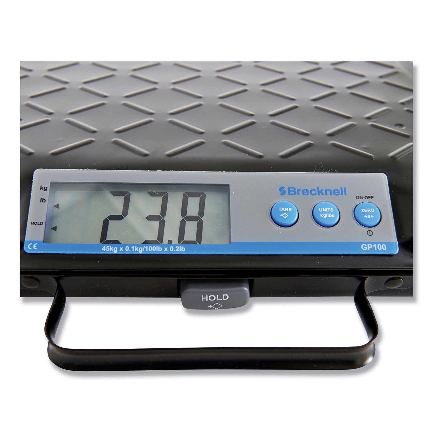Portable Electronic Utility Bench Scale, 100 lb Capacity, 12.5 x 10.95 x 2.2 Platform - 