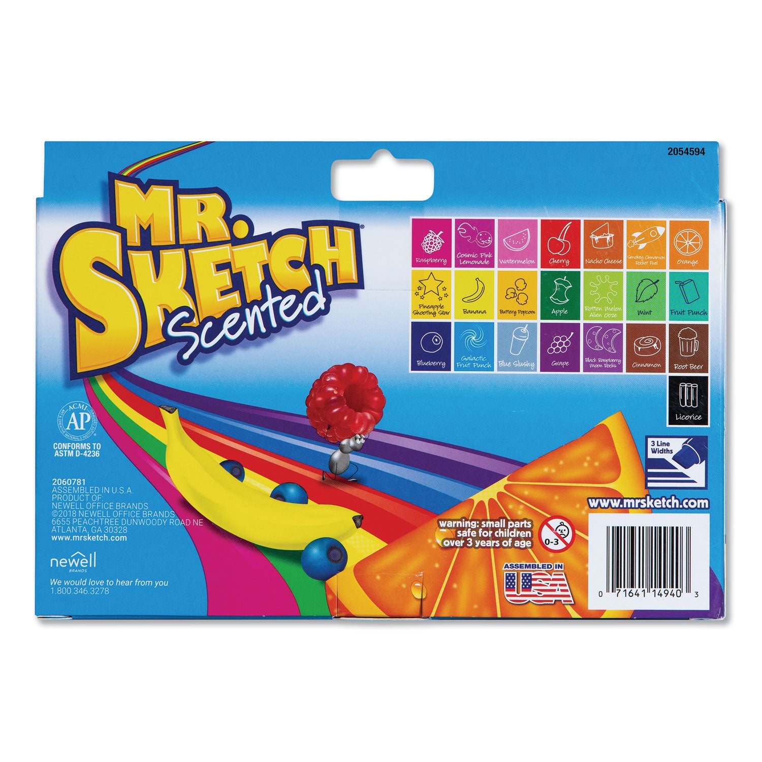 scented-watercolor-marker-broad-chisel-tip-assorted-colors-22-pack_san2054594 - 2
