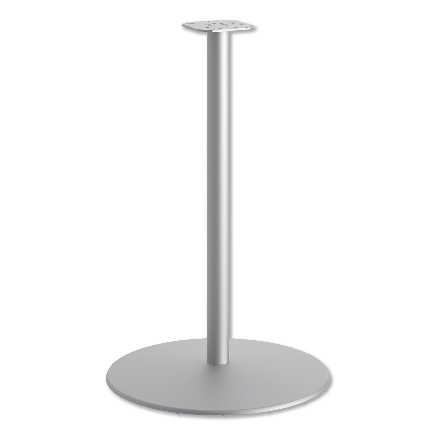 between-round-disc-base-for-42-table-tops-4079-high-textured-silver_honhbttd42 - 1