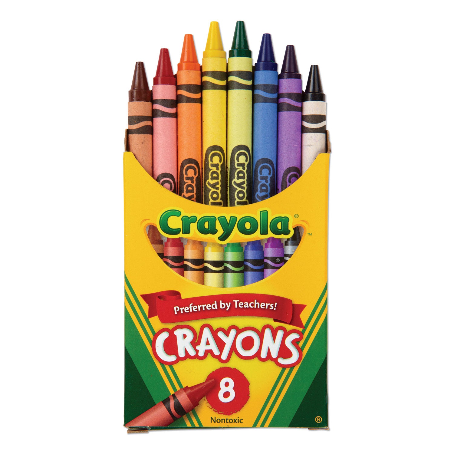 Classic Color Crayons, Peggable Retail Pack, Peggable Retail Pack, 8 Colors/Pack - 