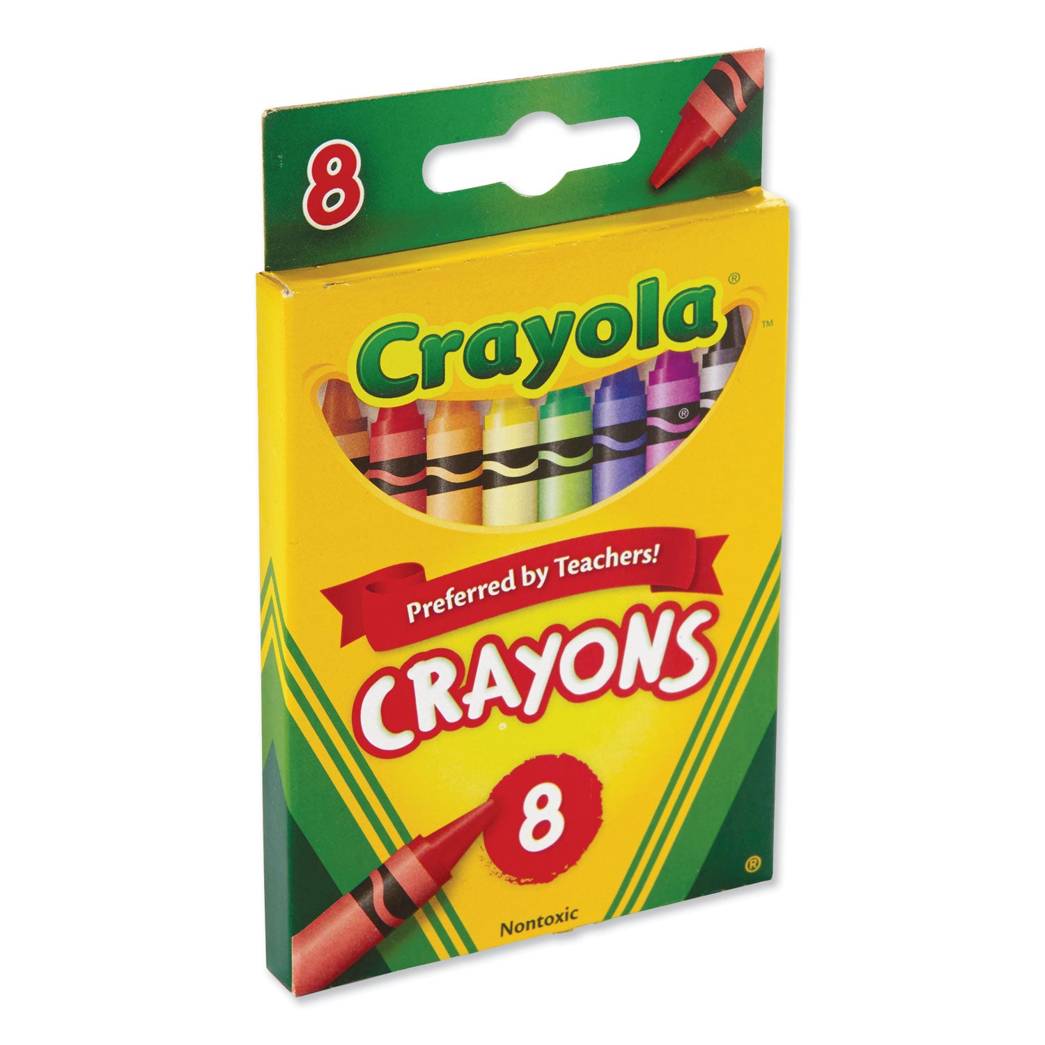 Classic Color Crayons, Peggable Retail Pack, Peggable Retail Pack, 8 Colors/Pack - 