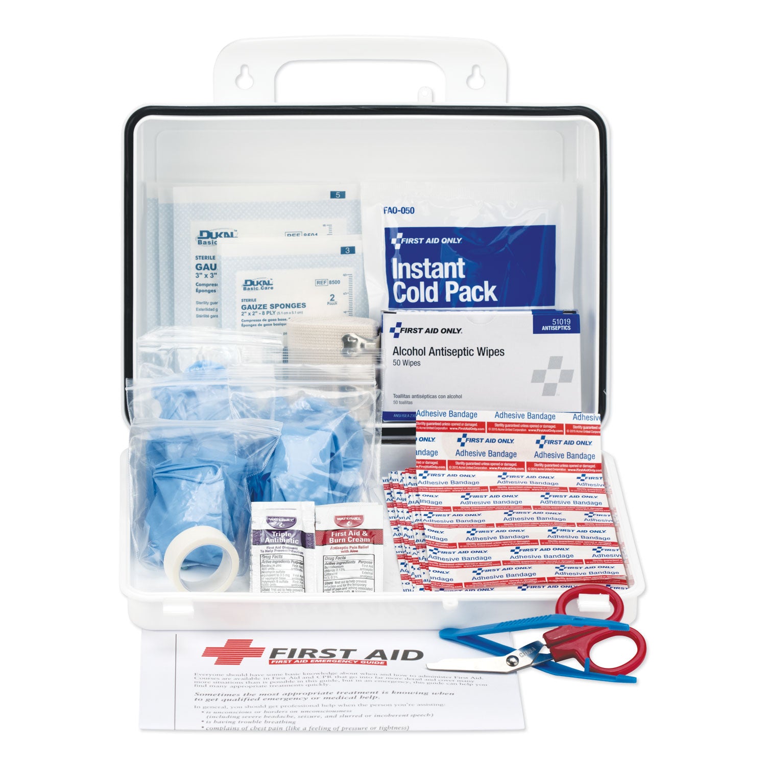 office-first-aid-kit-for-up-to-25-people-131-pieces-plastic-case_fao60002 - 2