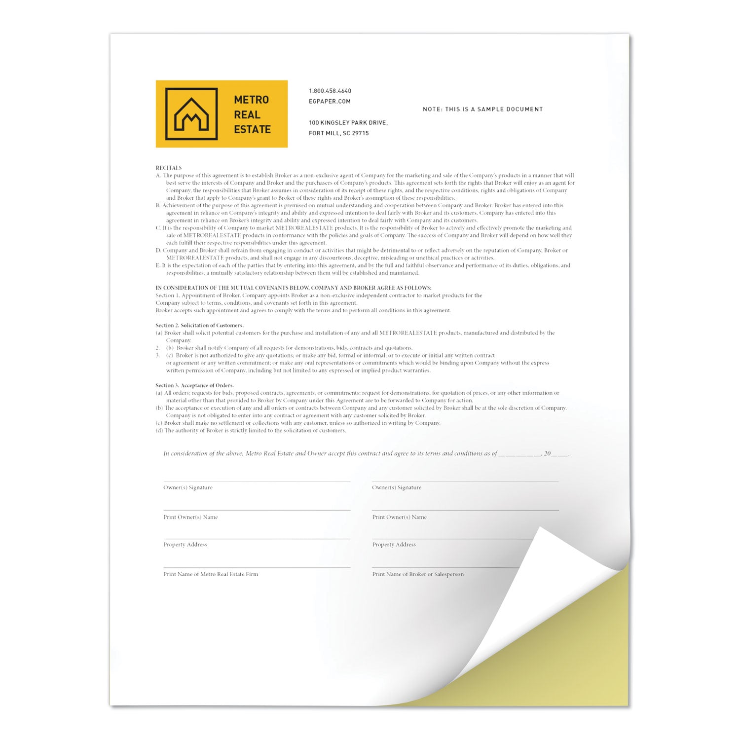 Revolution Digital Carbonless Paper, 2-Part, 8.5 x 11, Canary/White, 5,000/Carton - 