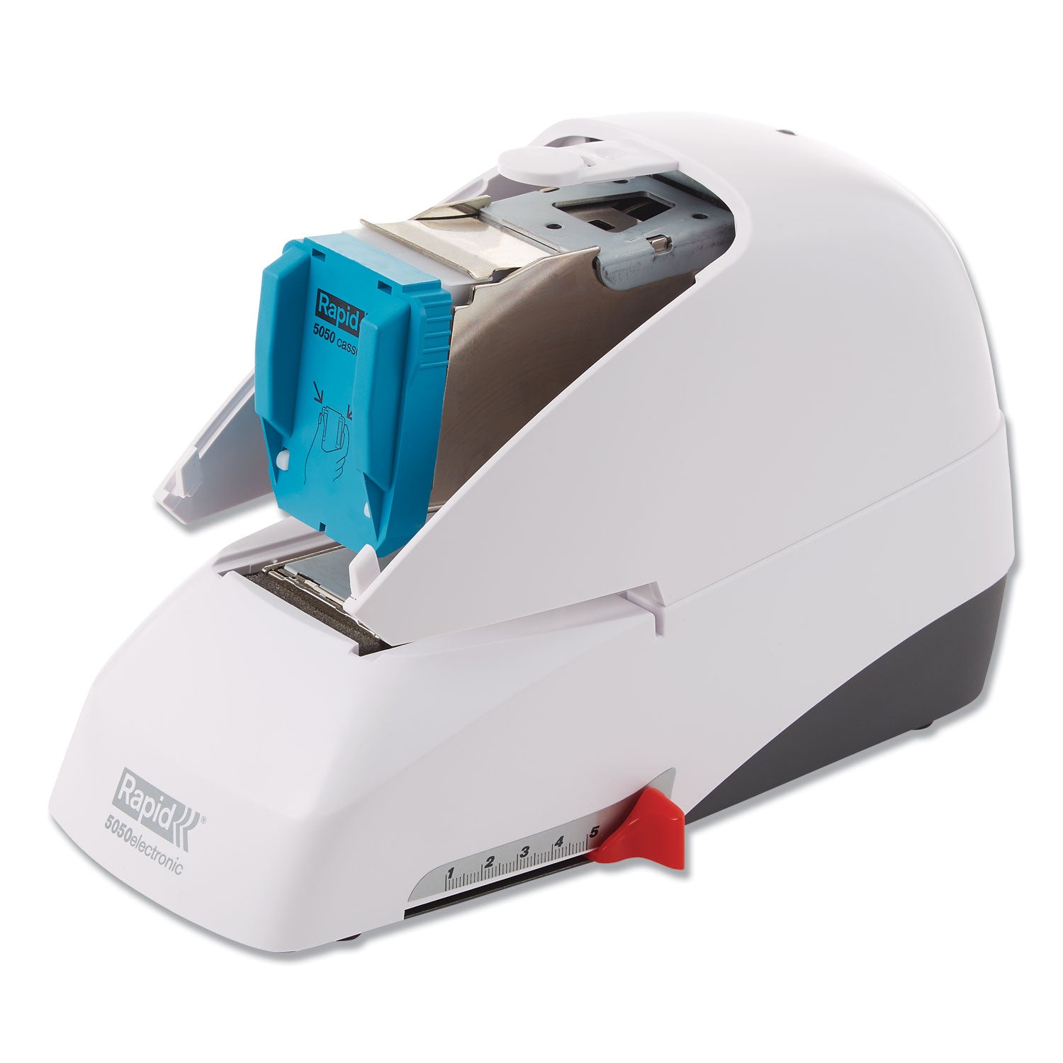 5050e Professional Electric Stapler, 60-Sheet Capacity, White - 