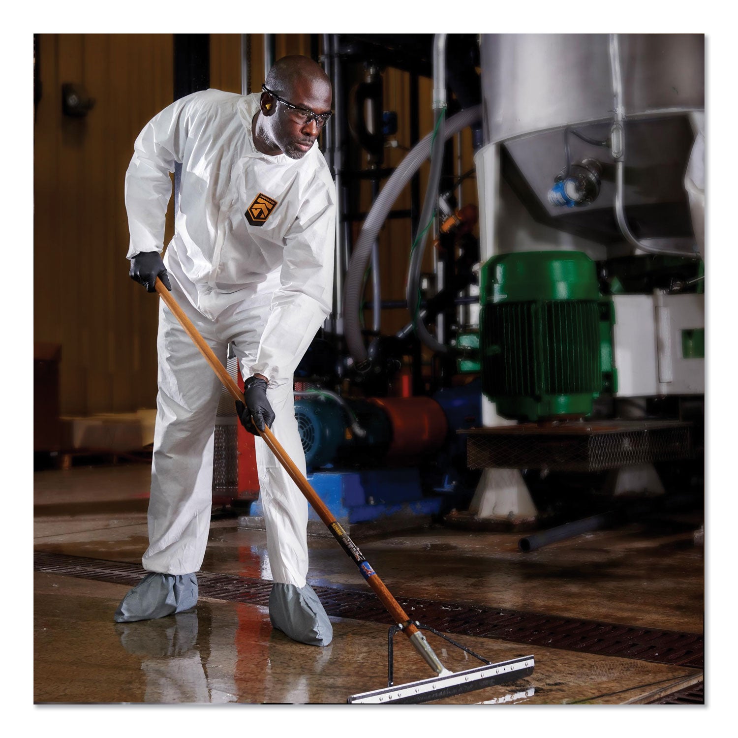 A45 Liquid/Particle Protection Surface Prep/Paint Coveralls, 2X-Large, White, 25/Carton