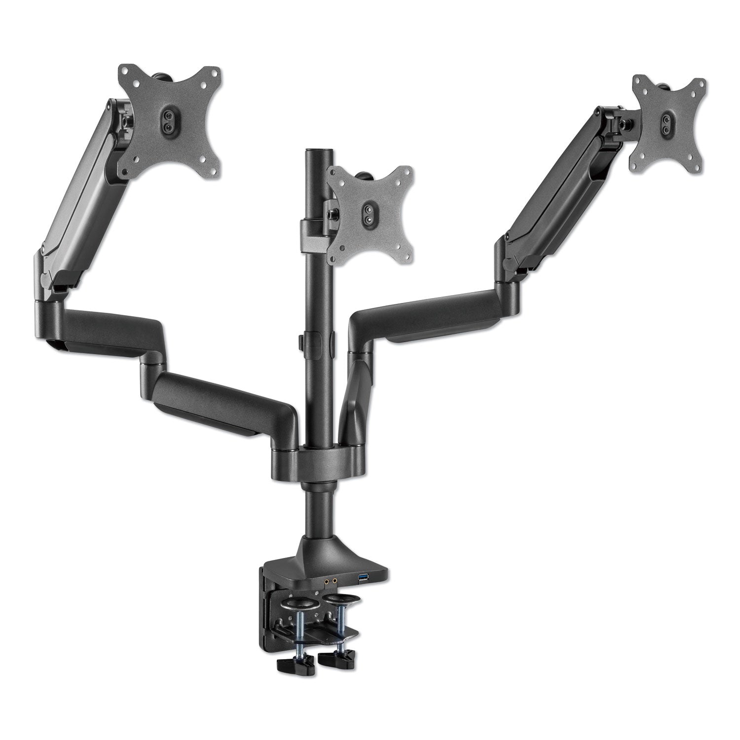 adaptivergo-triple-arm-with-usb-for-32-monitors-360-deg-rotation-+90-90-deg-tilt-90-deg-pan-black-supports-154-lb_aleaema3h - 2