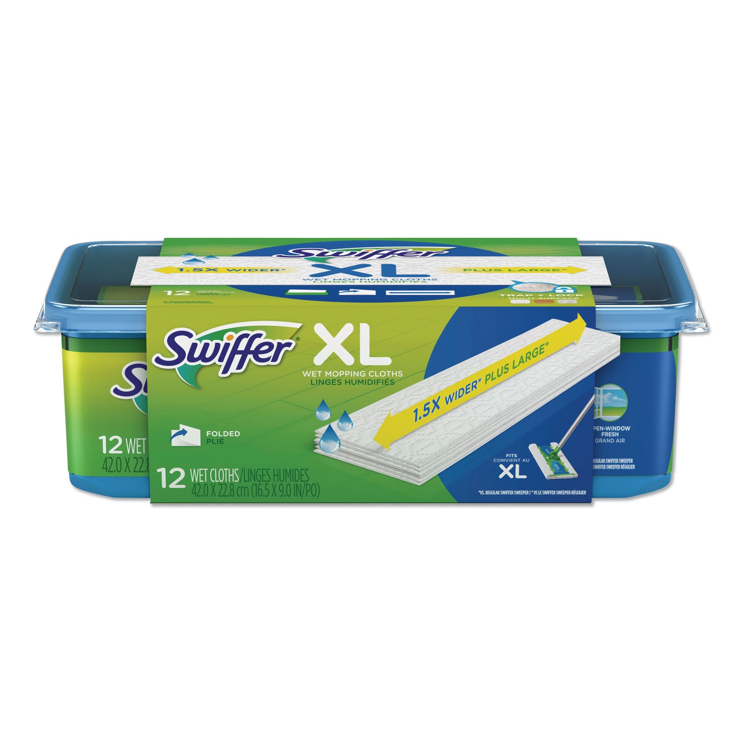 max-xl-wet-refill-cloths-165-x-9-white-12-tub-6-tubs-carton_pgc74471 - 1