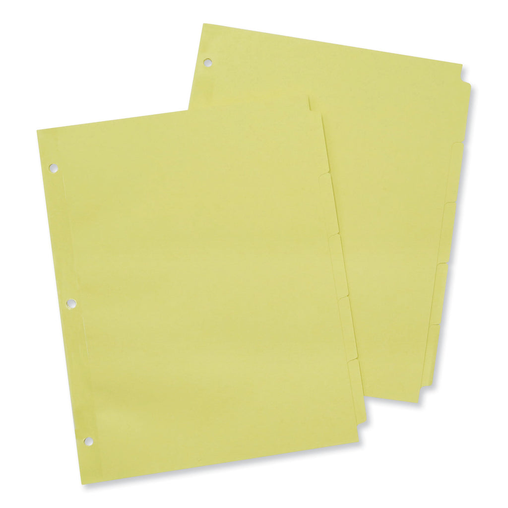 Self-Tab Index Dividers, 5-Tab, 11 x 8.5, Buff, 36 Sets - 