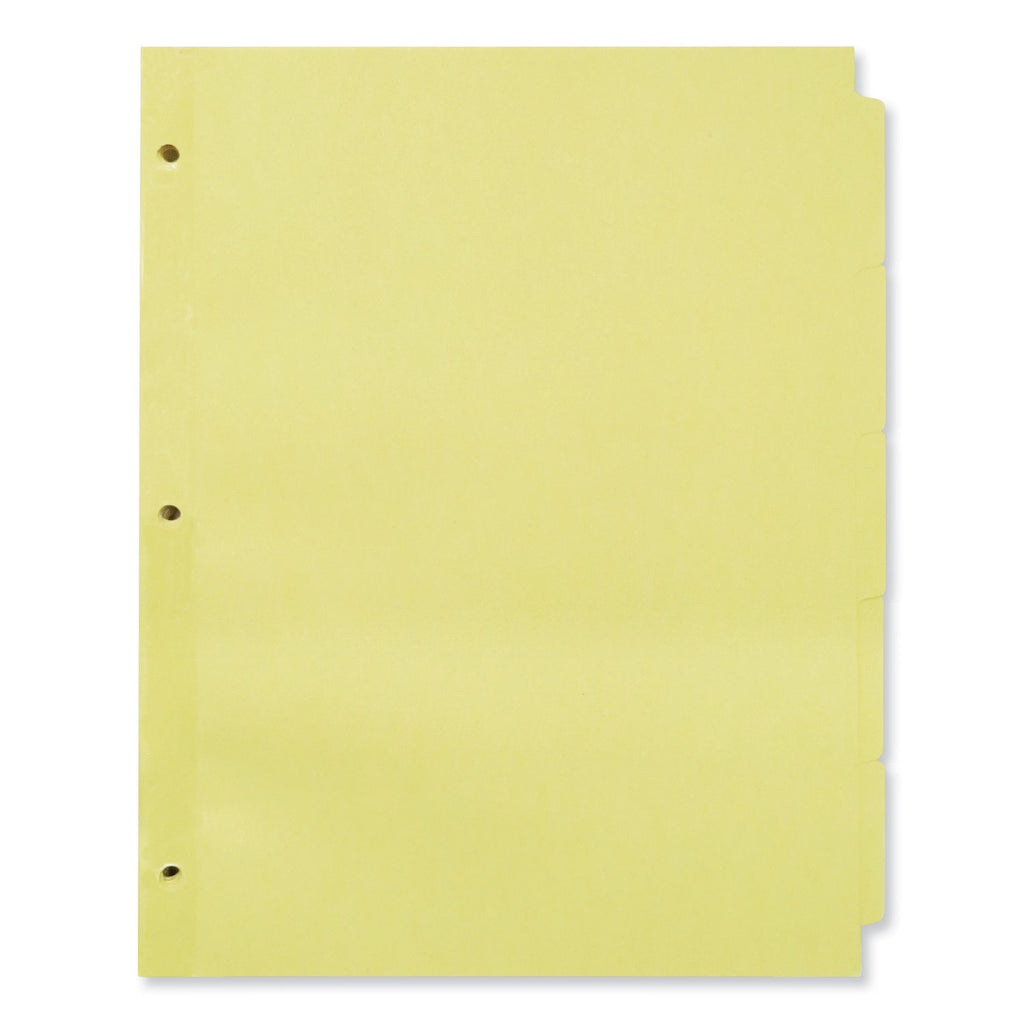 Self-Tab Index Dividers, 5-Tab, 11 x 8.5, Buff, 36 Sets - 