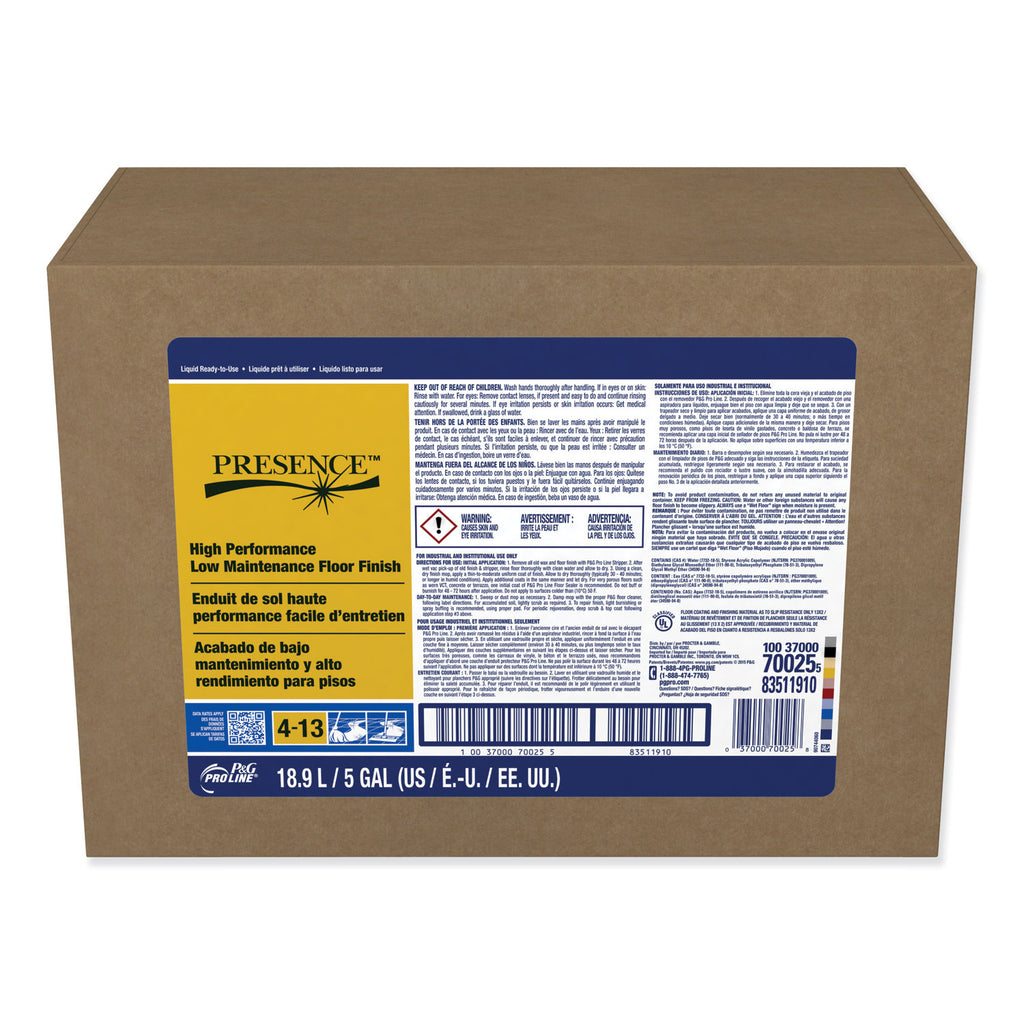 presence-high-performance-low-maintenance-floor-finish-5-gal-bag-in-box_pgc70025 - 1