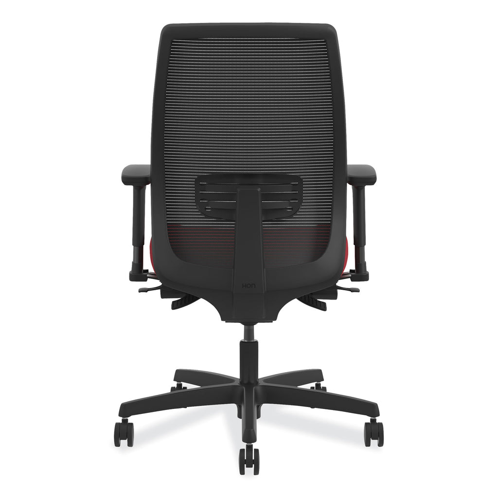 Endorse Mesh Mid-Back Work Chair, Supports Up to 300 lb, 17.5" to 21.75" Seat Height, Black