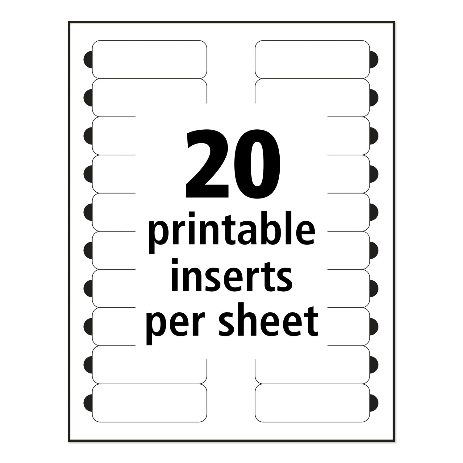 the-mighty-badge-name-badge-inserts-1-x-3-clear-laser-20-sheet-5-sheets-pack_ave71210 - 3