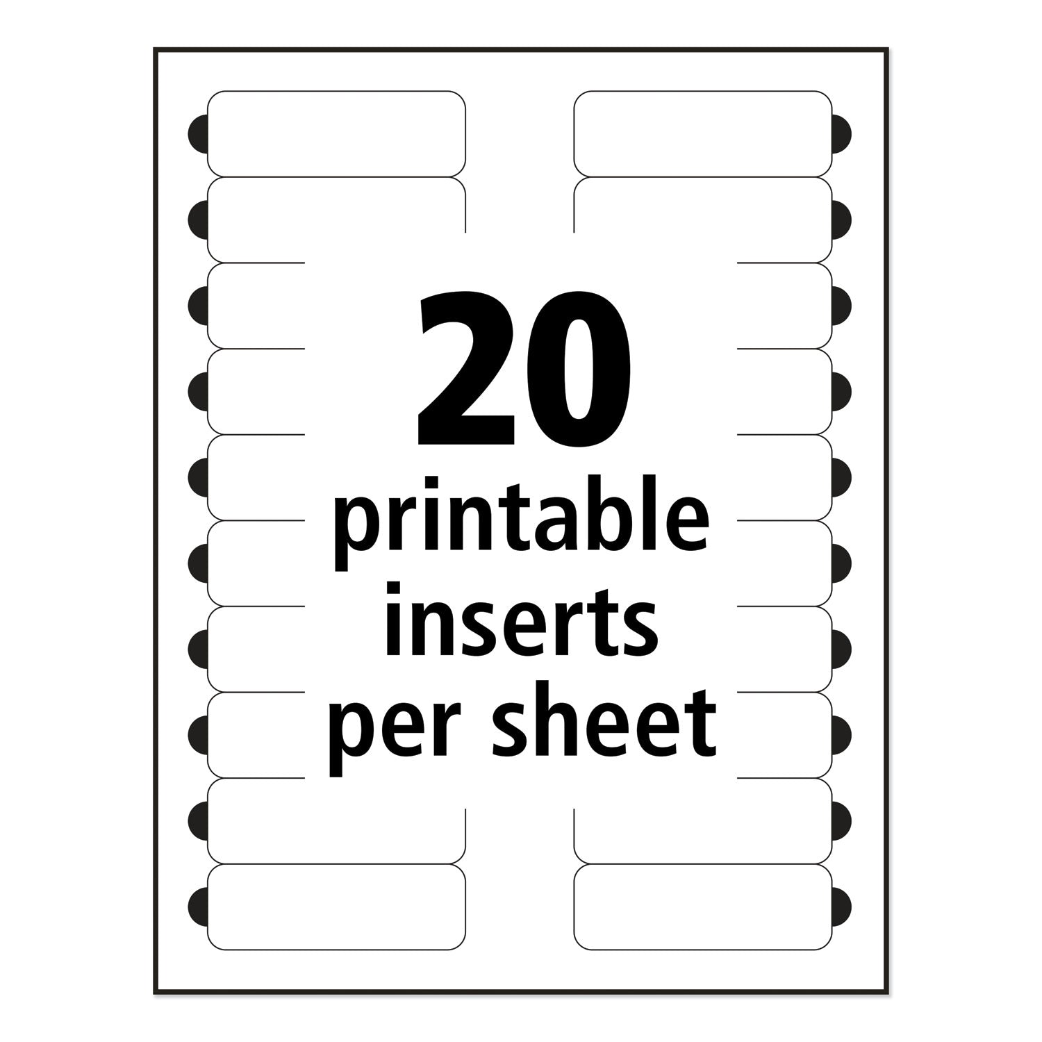 the-mighty-badge-name-badge-holder-kit-horizontal-3-x-1-laser-silver-10-holders-and-80-inserts-kit_ave71206 - 5