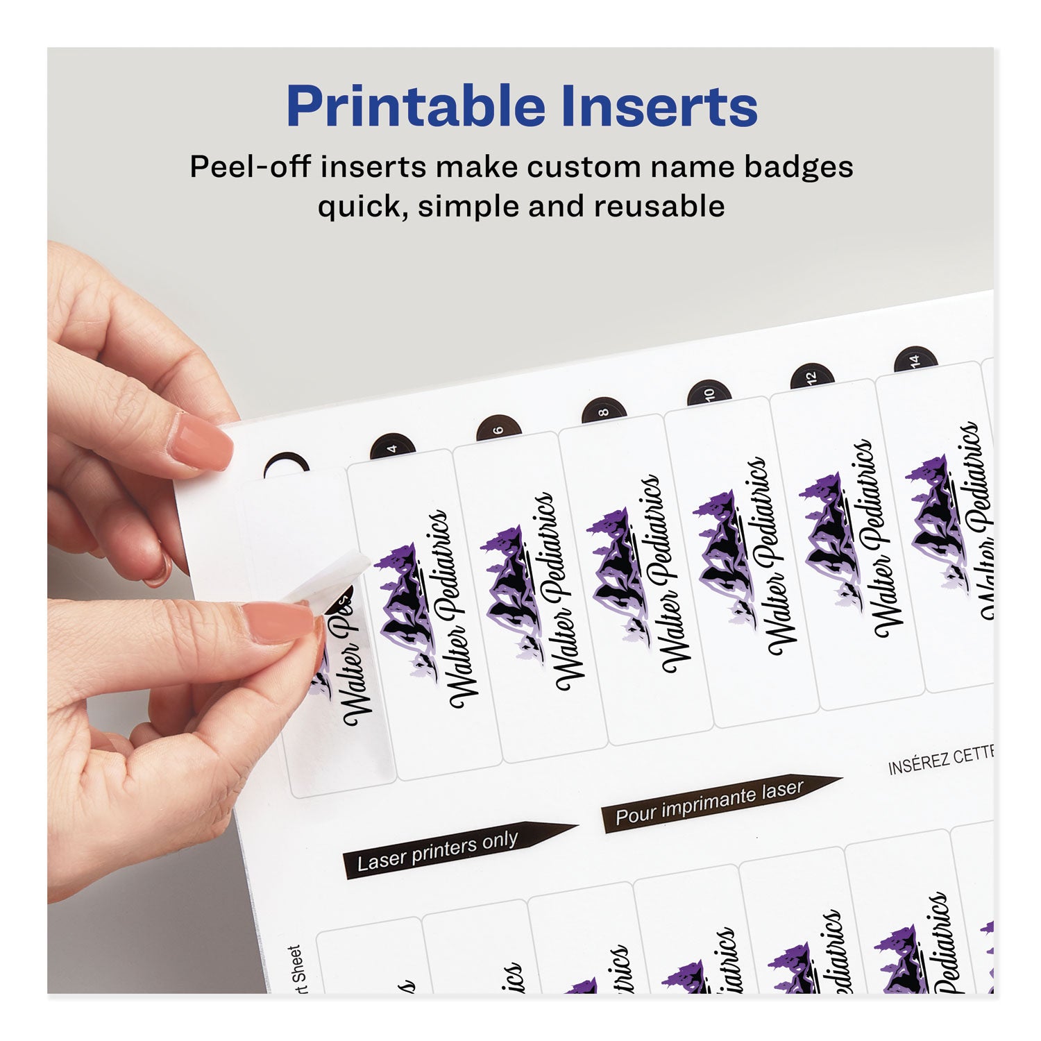 the-mighty-badge-name-badge-inserts-1-x-3-clear-laser-20-sheet-5-sheets-pack_ave71210 - 6