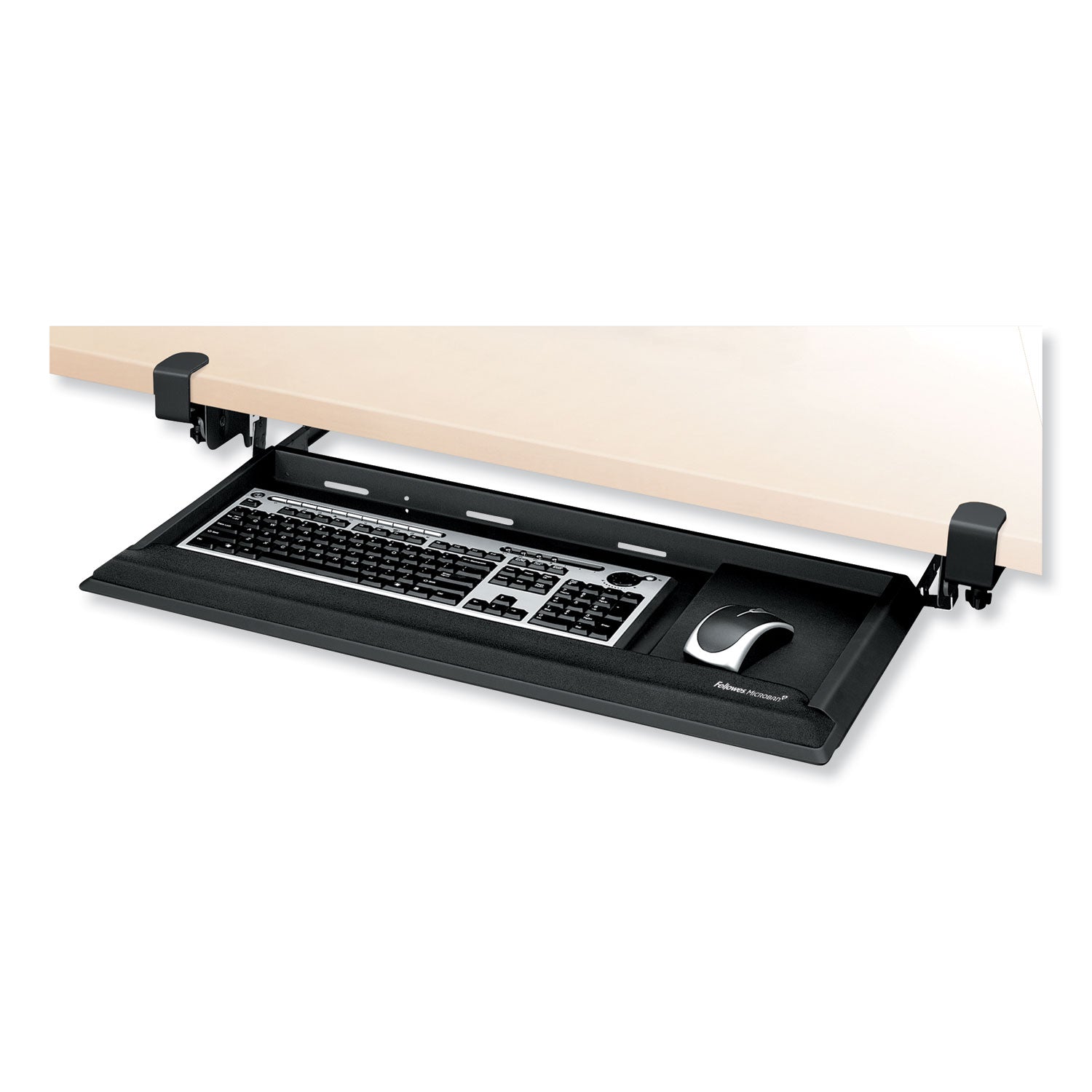 Designer Suites DeskReady Keyboard Drawer, 19.19w x 9.81d, Black Pearl - 