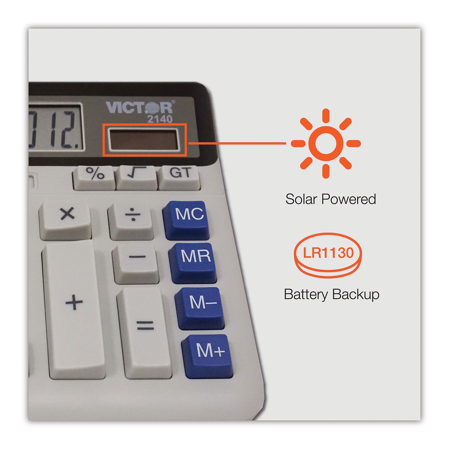 2140 Desktop Business Calculator, 12-Digit LCD - 