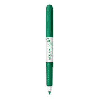 Intensity Low Odor Fine Point Dry Erase Marker, Fine Bullet Tip, Green, Dozen - 