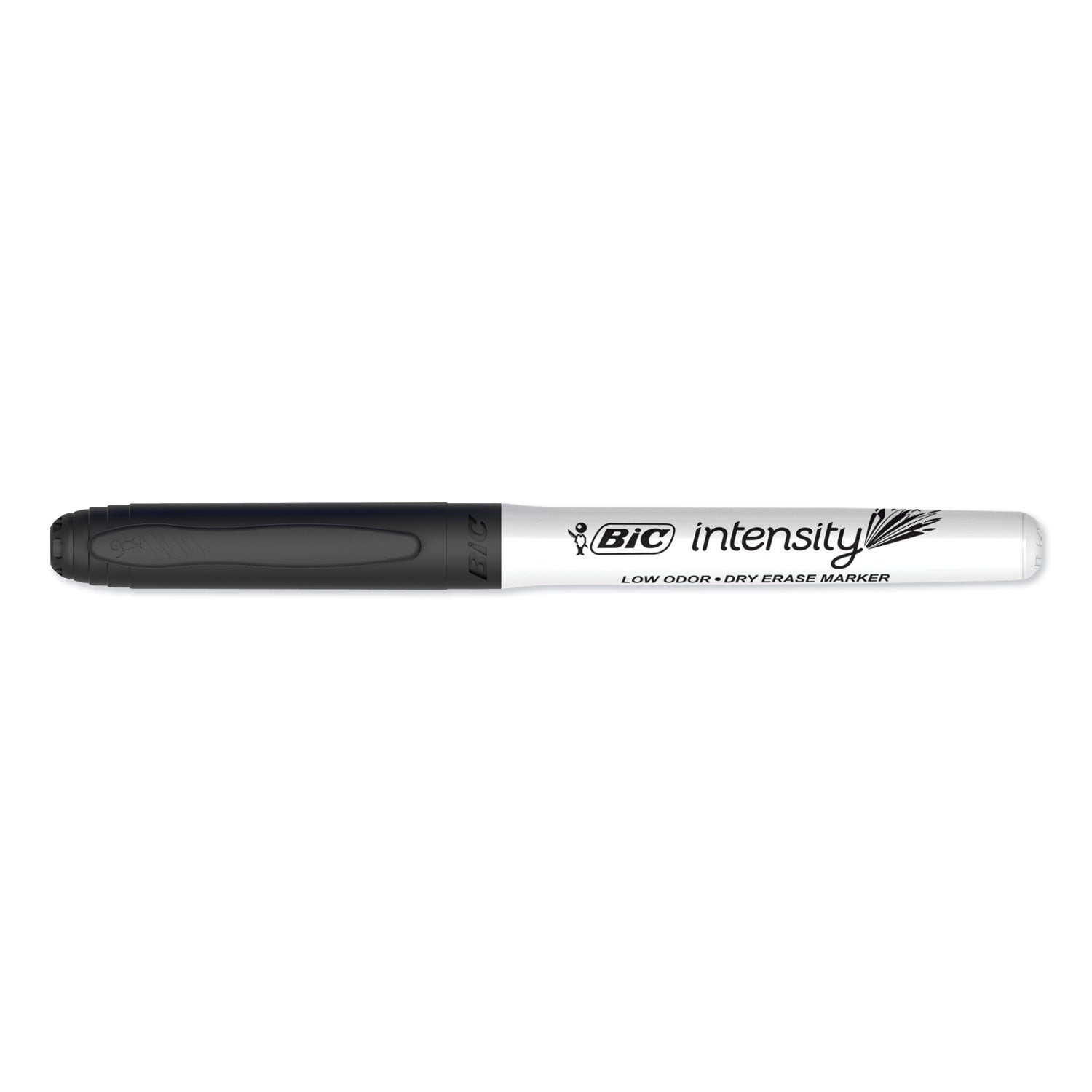 Intensity Low Odor Fine Point Dry Erase Marker, Fine Bullet Tip, Black, Dozen - 