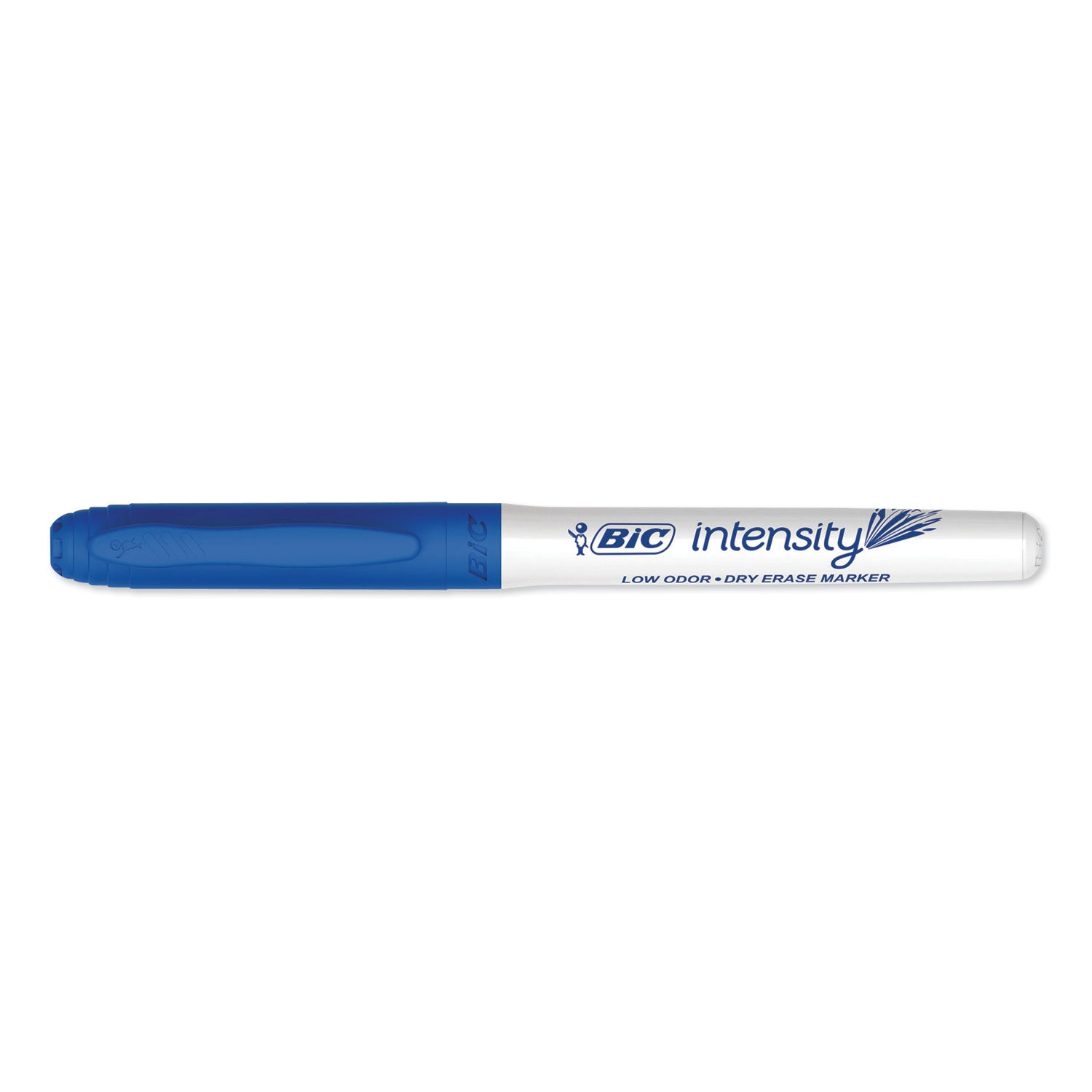 Intensity Low Odor Fine Point Dry Erase Marker, Fine Bullet Tip, Blue, Dozen - 