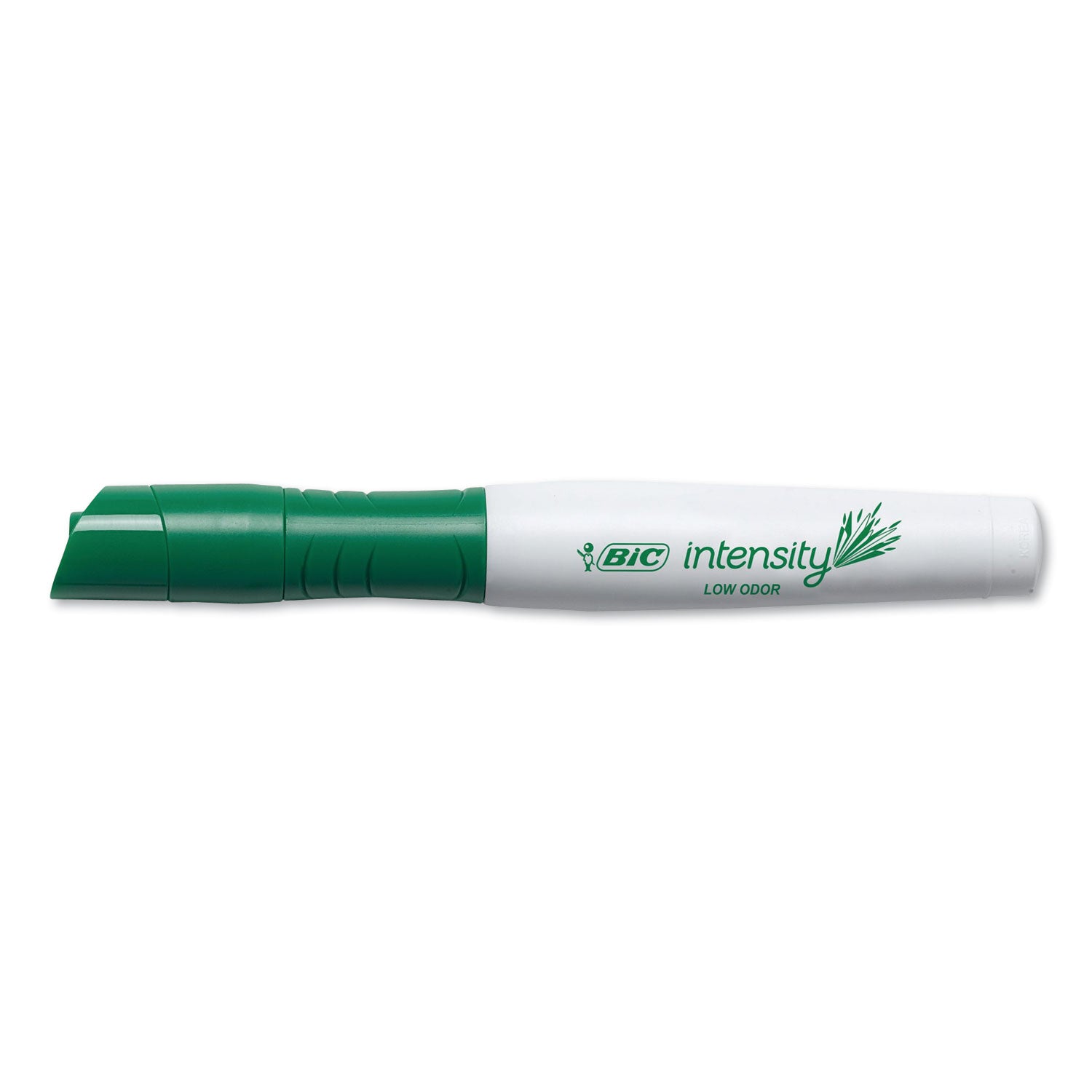 Intensity Low Odor Chisel Tip Dry Erase Marker, Broad Chisel Tip, Green, Dozen - 