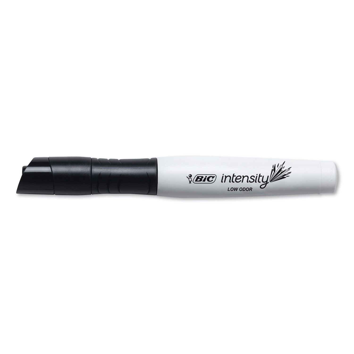 Intensity Low Odor Chisel Tip Dry Erase Marker, Broad Chisel Tip, Black, Dozen - 