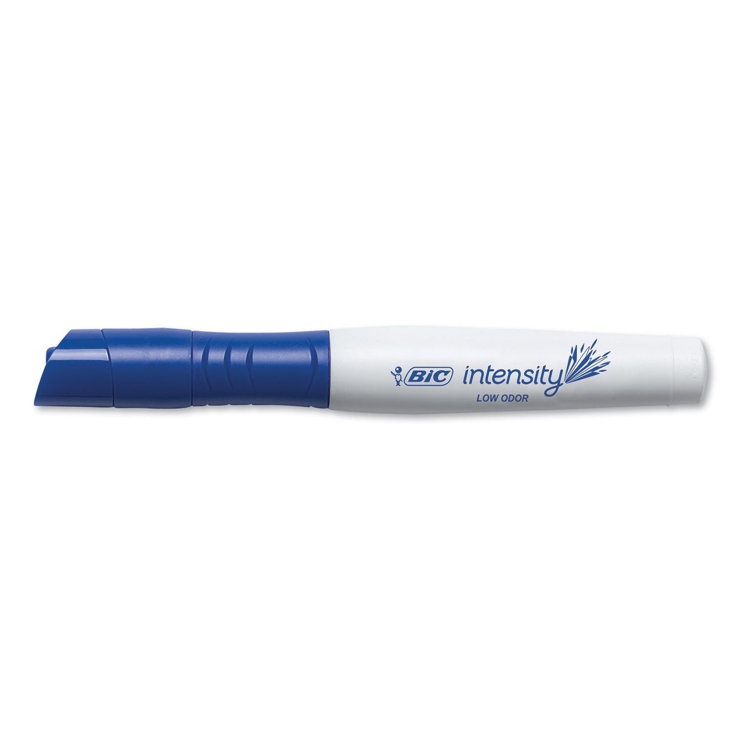 Intensity Low Odor Chisel Tip Dry Erase Marker, Broad Chisel Tip, Blue, Dozen - 