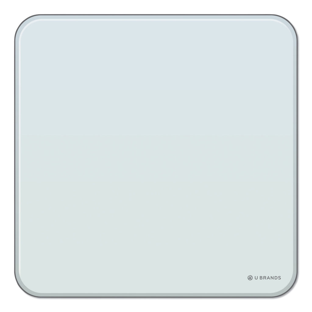 Cubicle Glass Dry Erase Board, 12 x 12, White Surface