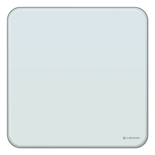 Cubicle Glass Dry Erase Board, 12 x 12, White Surface