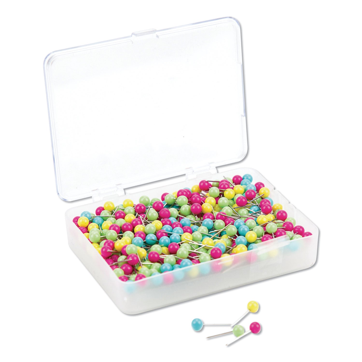 map-push-pins-plastic-assorted-05-300-pack_ubr3086u0624 - 1