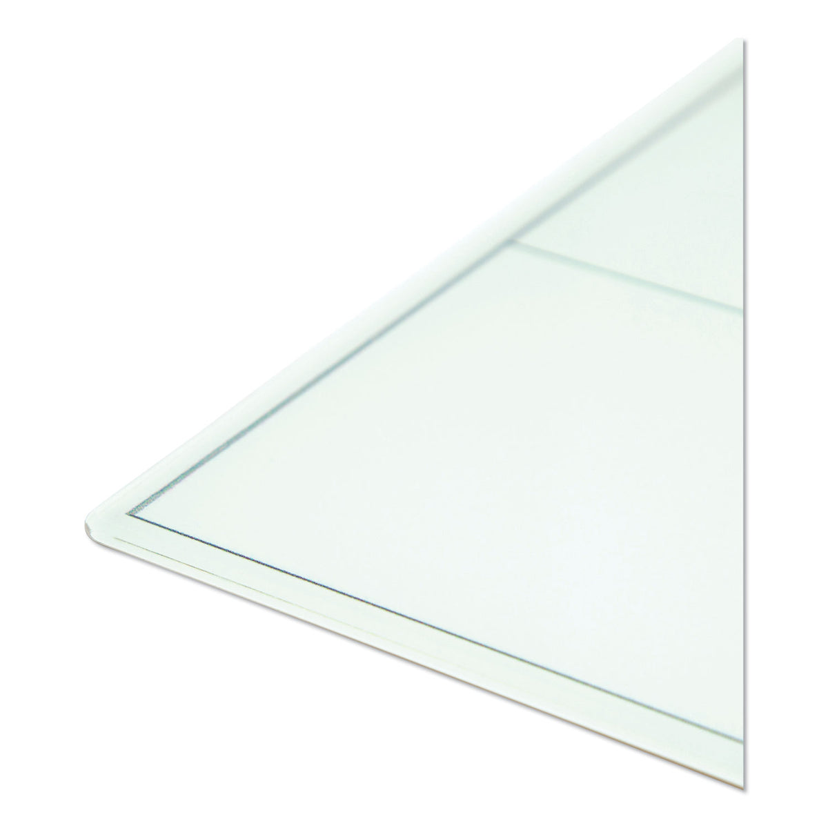 Floating Glass Dry Erase Undated One Month Calendar, 35 x 23, White