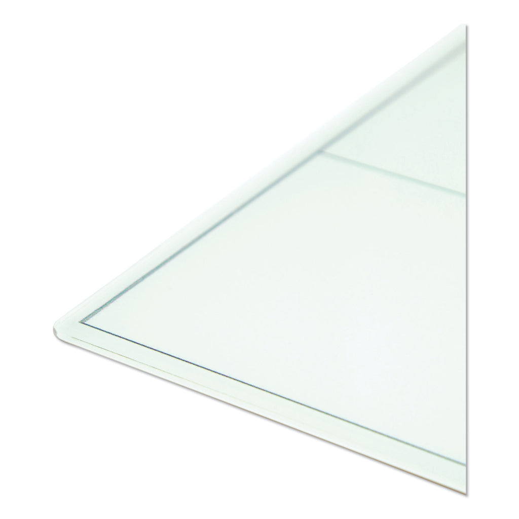 Floating Glass Dry Erase Undated One Month Calendar, 47 x 35, White