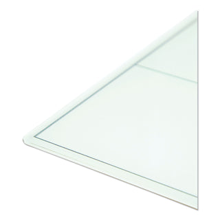 Floating Glass Dry Erase Undated One Month Calendar, 47 x 35, White