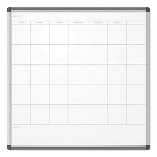 PINIT Magnetic Dry Erase Undated One Month Calendar, 35 x 35, White