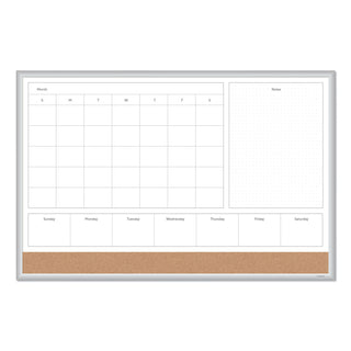 4n1-magnetic-dry-erase-combo-board-35-x-23-tan-white-surface-silver-aluminum-frame_ubr3891u0001 - 1