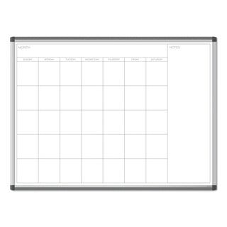 PINIT Magnetic Dry Erase Undated One Month Calendar, 47 x 35, White