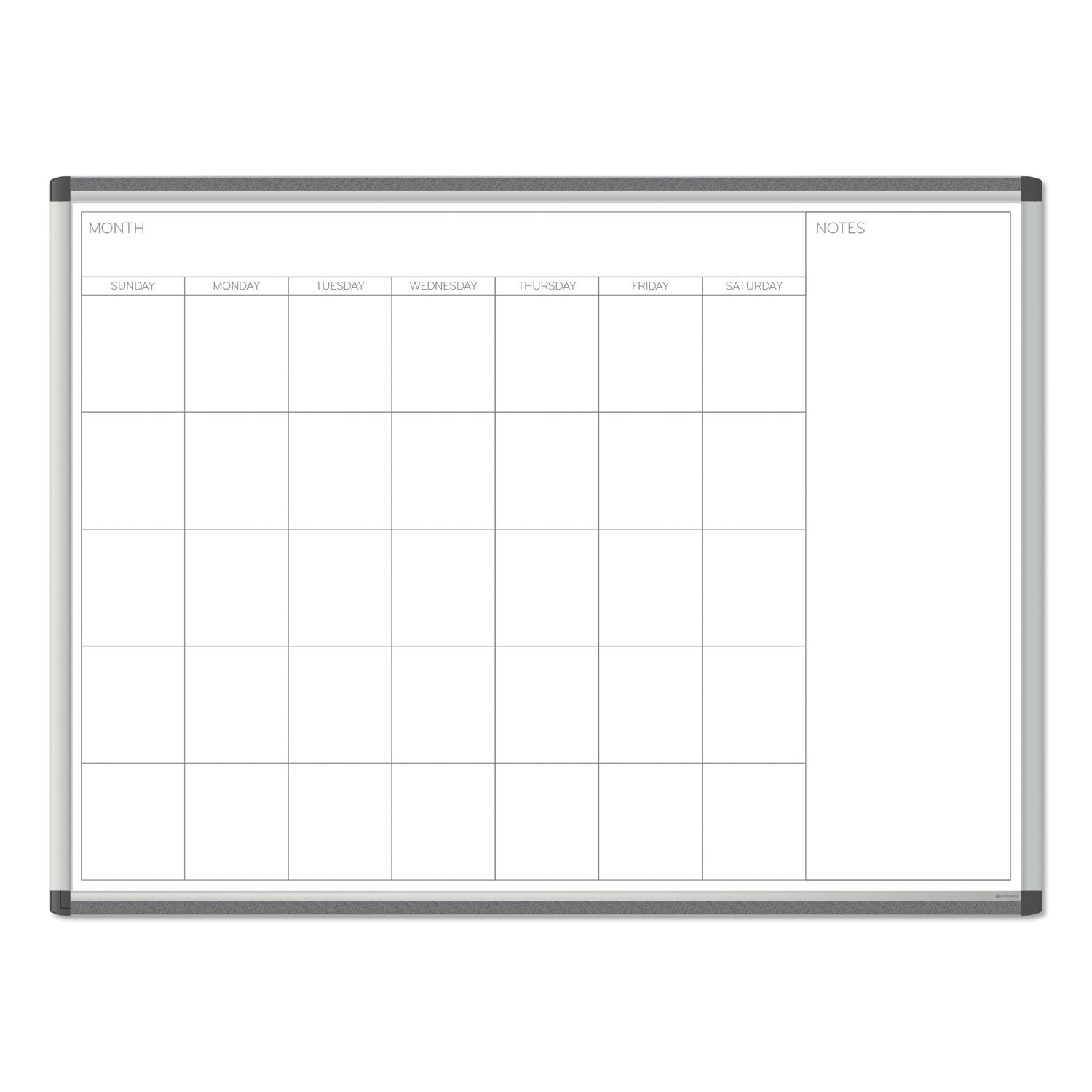 pinit-magnetic-dry-erase-undated-one-month-calendar-47-x-35-white_ubr2903u0001 - 1