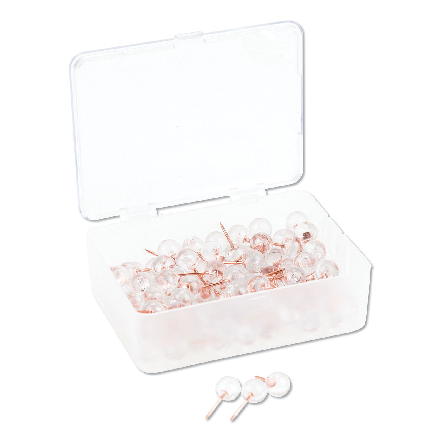 fashion-sphere-push-pins-plastic-clear-rose-gold-044-100-pack_ubr3089u0624 - 1