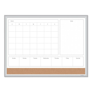 4n1-magnetic-dry-erase-combo-board-23-x-17-tan-white-surface-silver-aluminum-frame_ubr3890u0001 - 1