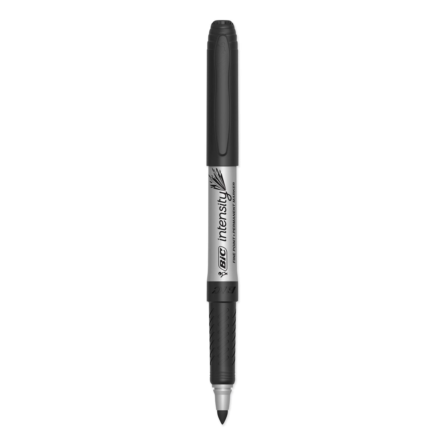 Intensity Fine Tip Permanent Marker, Fine Bullet Tip, Tuxedo Black, Dozen - 