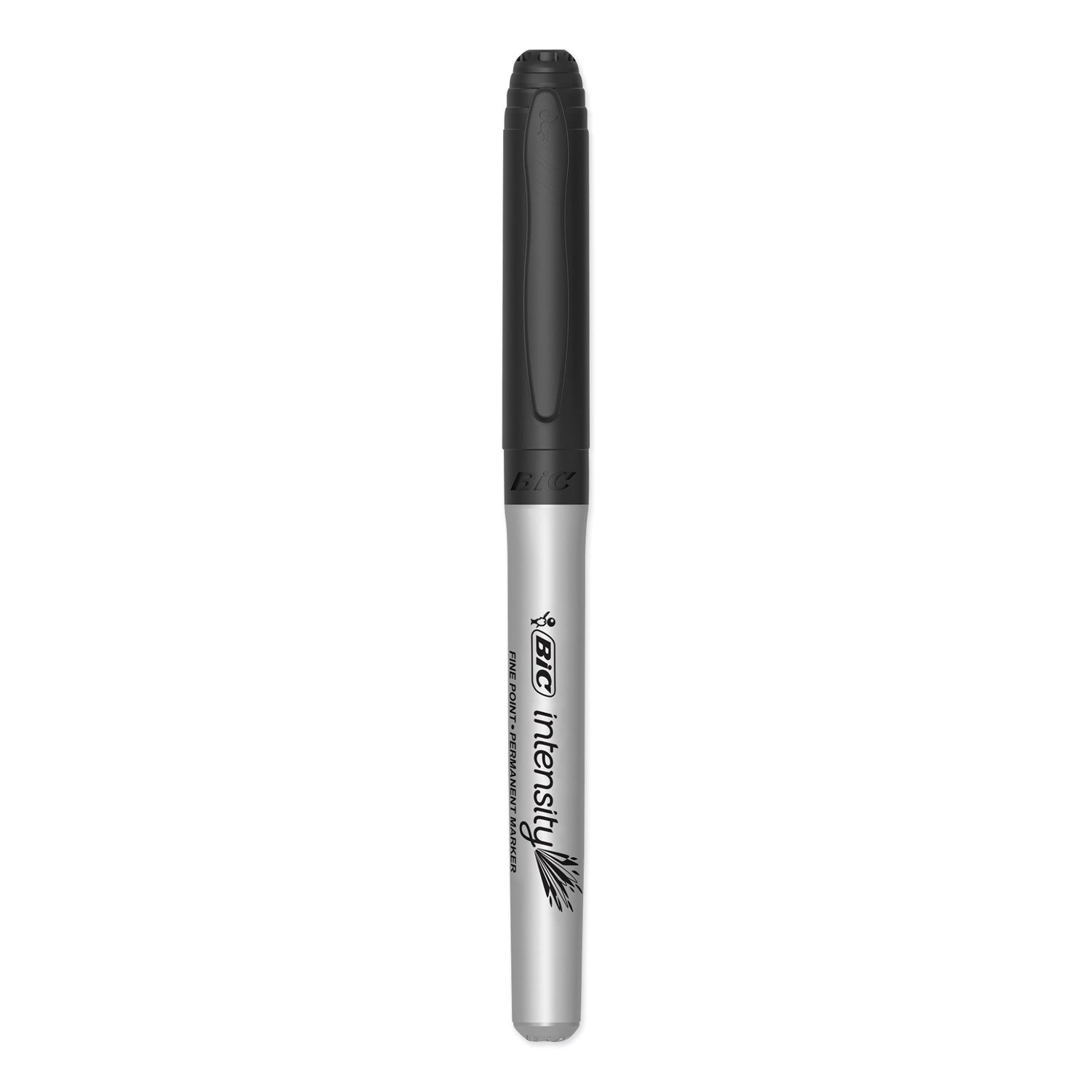 Intensity Fine Tip Permanent Marker Value Pack, Fine Bullet Tip, Black, 24/Pack