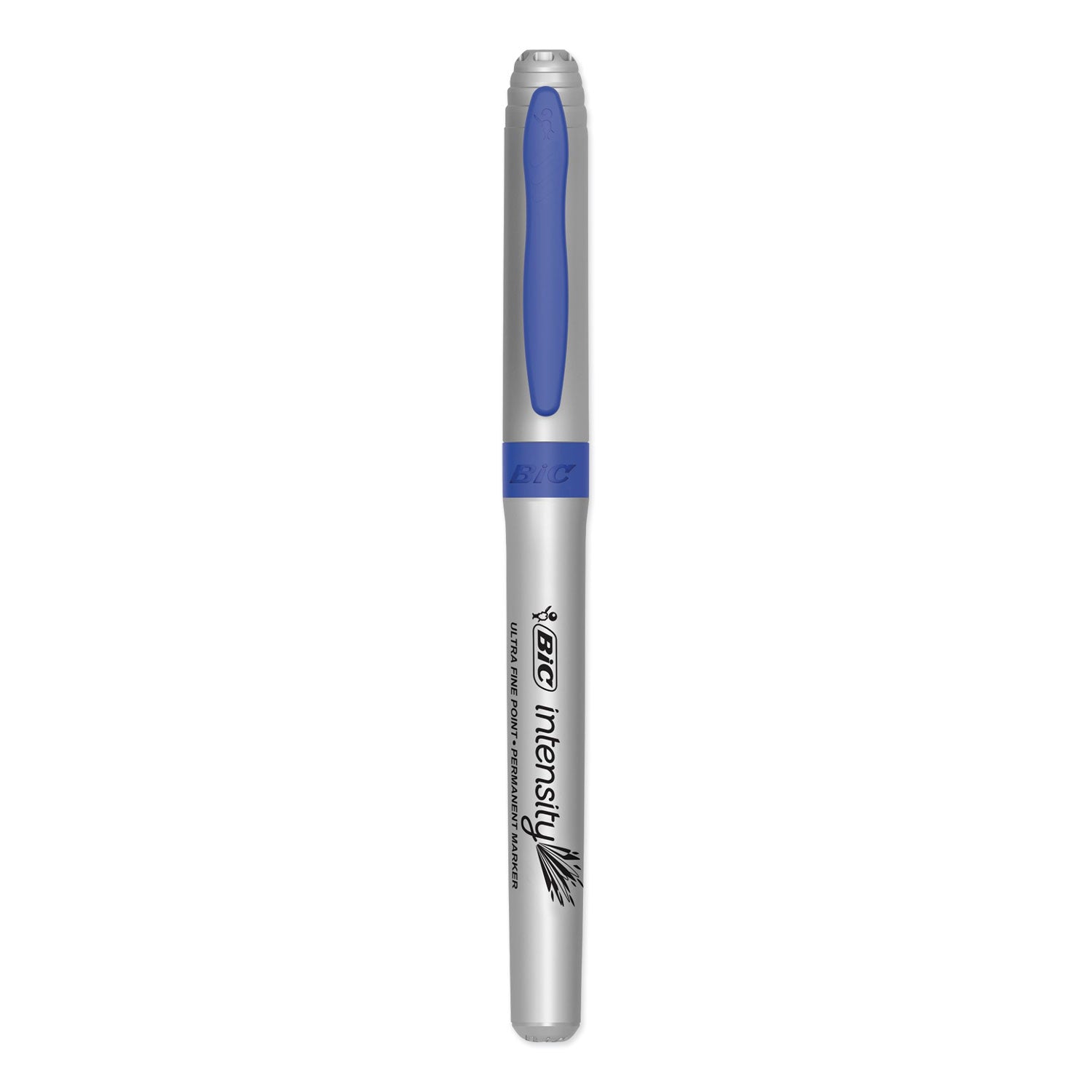 Intensity Ultra Fine Tip Permanent Marker, Extra-Fine Needle Tip, Deep Sea Blue, Dozen - 4