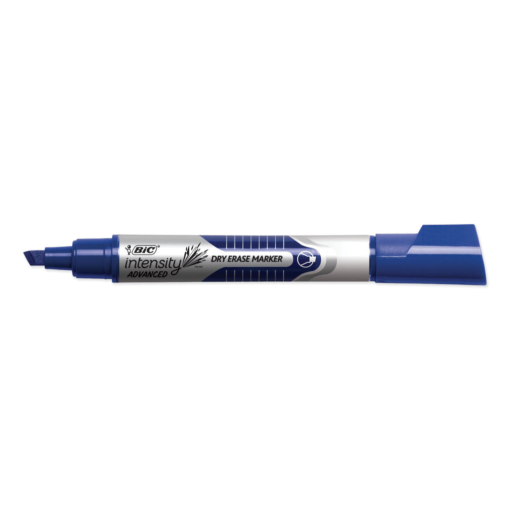 Intensity Advanced Dry Erase Marker, Tank-Style, Broad Chisel Tip, Assorted Colors, 4/Pack